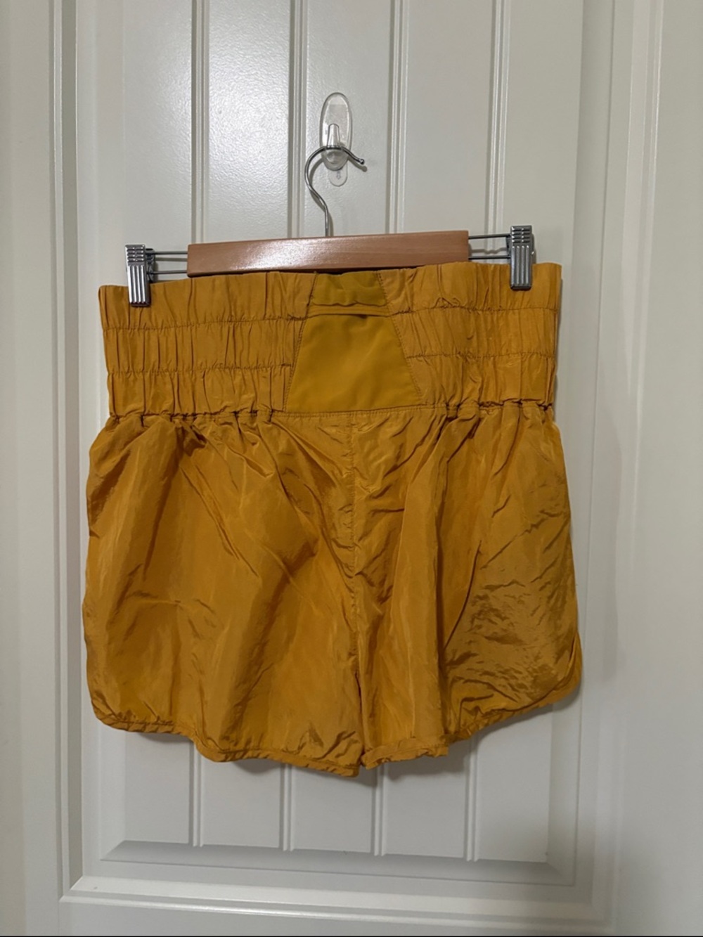 Free People Movement High-Waist Mustard Women’s Shorts - Picture 5 of 11